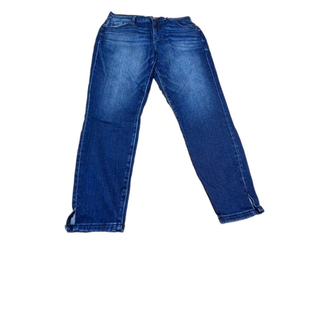 KanCan Blue Mid-Rise Jean ankle capris